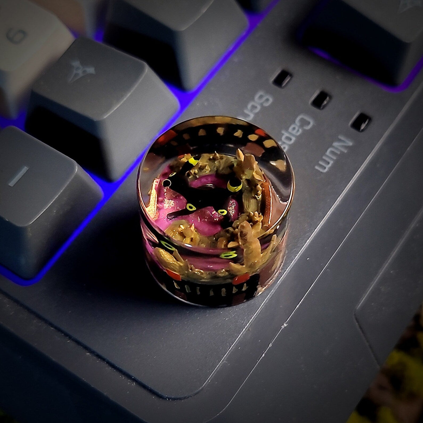 Pokemon Umbreon Keyboard Knob Artisan Keycaps Epoxy Resin