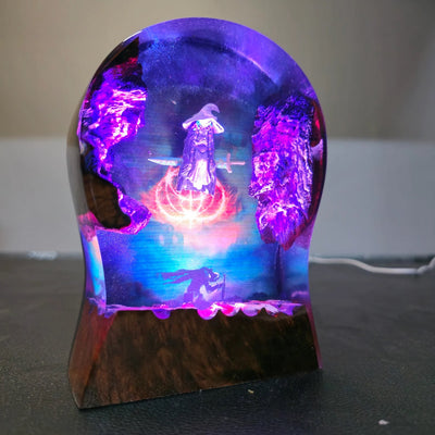 Ranni The Witch Elden Ring Headphone Stand Epoxy Resin Lamp, Night Light