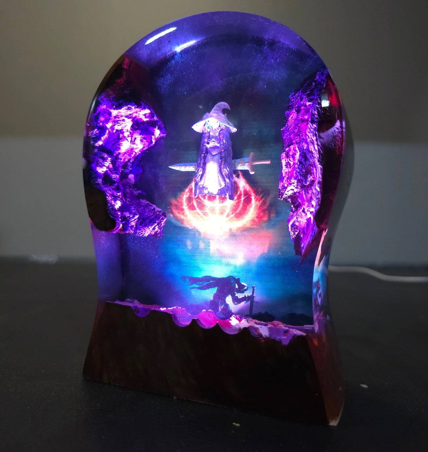 Ranni The Witch Elden Ring Headphone Stand Epoxy Resin Lamp, Night Light