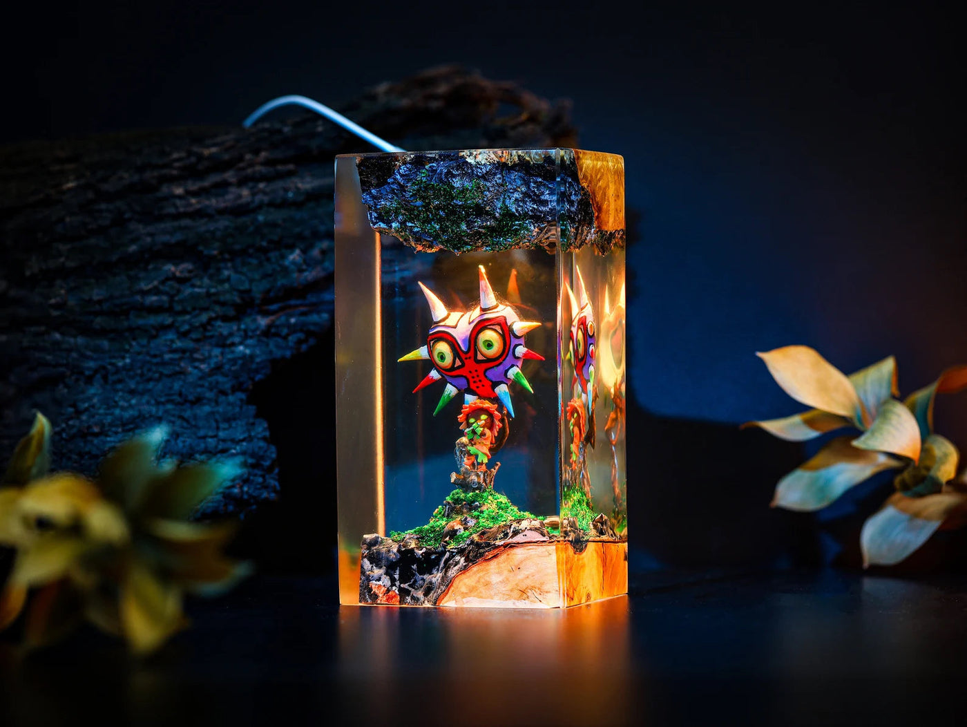 TLOZ TOTKD Zelda Majora's Mask 3D Epoxy Resin Lamp, Night Light