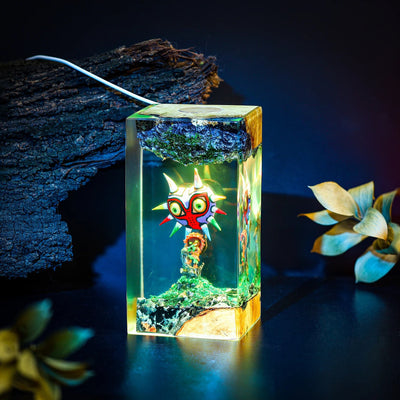 TLOZ TOTKD Zelda Majora's Mask 3D Epoxy Resin Lamp, Night Light