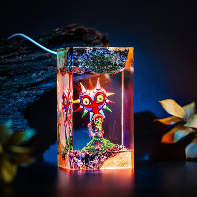 TLOZ TOTKD Zelda Majora's Mask 3D Epoxy Resin Lamp, Night Light