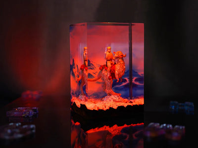 Star Wars Luke Skywalker Riding Tauntaun Epoxy Resin Lamp, Night Light