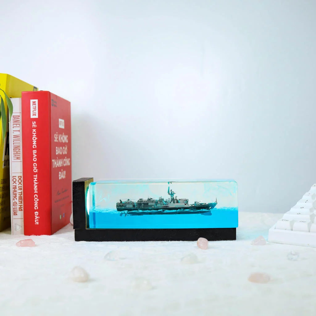 World of Warships Epoxy Resin Lamp, Night Light